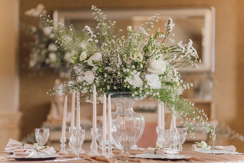 Wedding Table Crystal Decoration